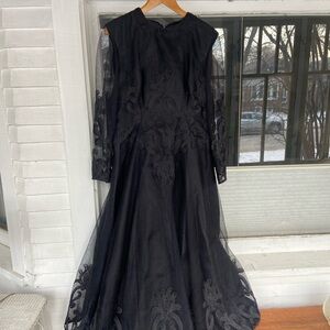 Vintage black lace dress, a true one-of-a-kind!